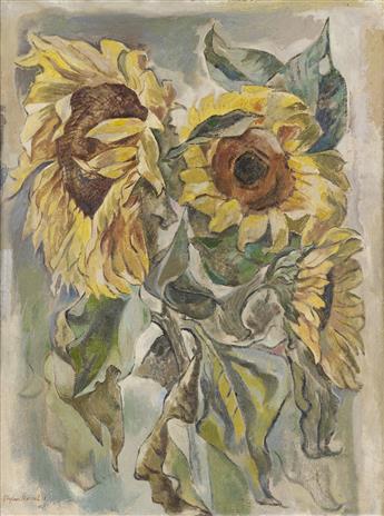 STEFAN HIRSCH Sunflowers.